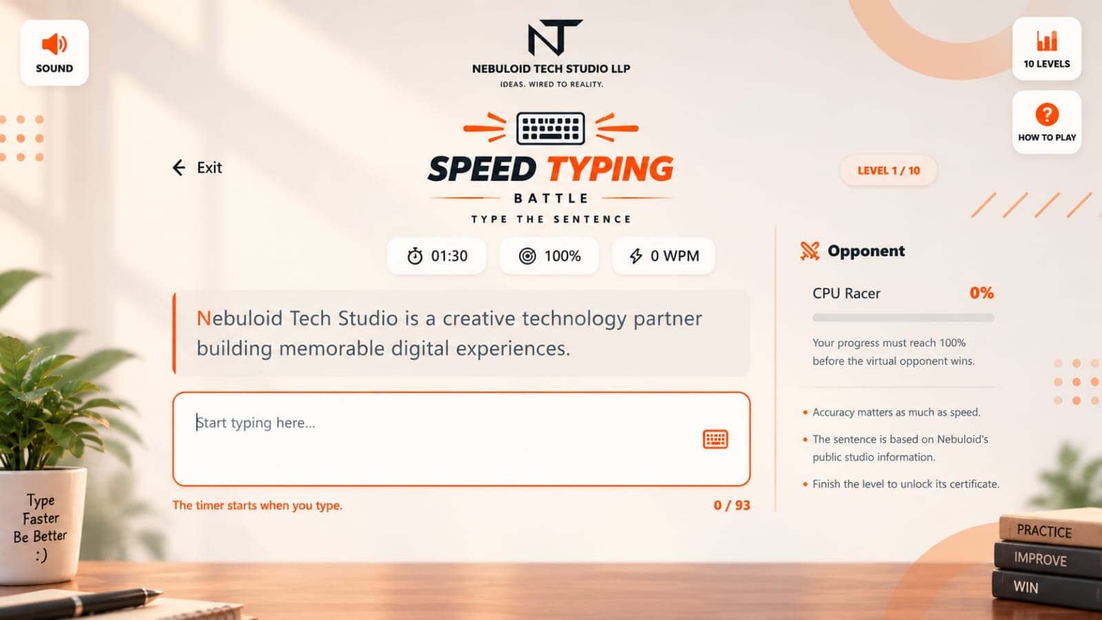 Speed Typing Battle